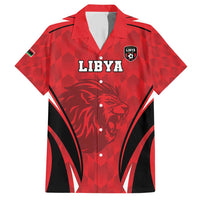 Custom Libya Football Family Matching Short Sleeve Bodycon Dress and Hawaiian Shirt Go Fursan al-Mutawasit - Wonder Print Shop