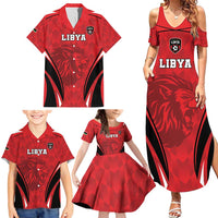 Custom Libya Football Family Matching Summer Maxi Dress and Hawaiian Shirt Go Fursan al-Mutawasit - Wonder Print Shop