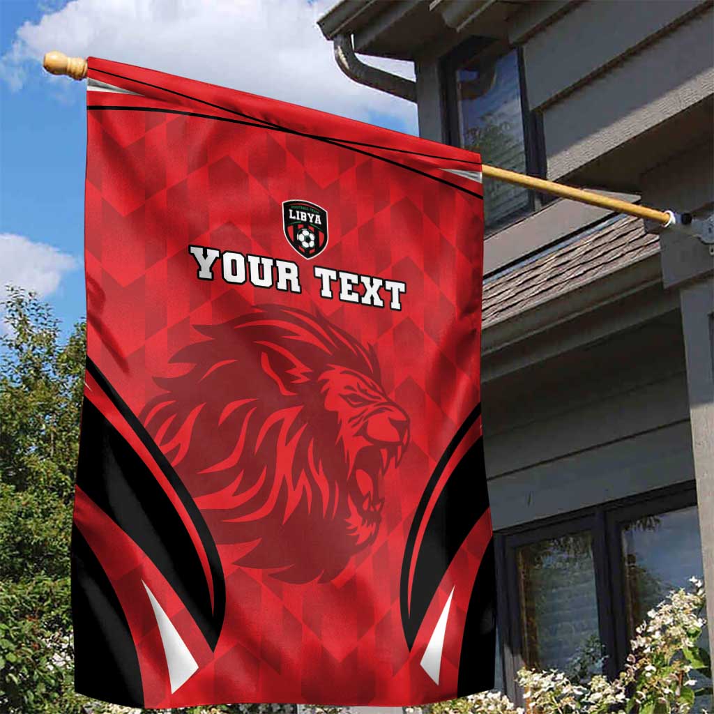 Custom Libya Football Garden Flag Go Fursan al-Mutawasit - Wonder Print Shop