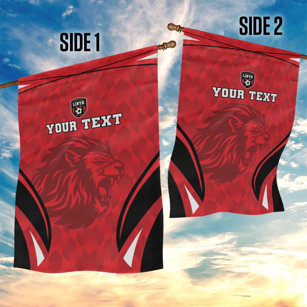 Custom Libya Football Garden Flag Go Fursan al-Mutawasit - Wonder Print Shop