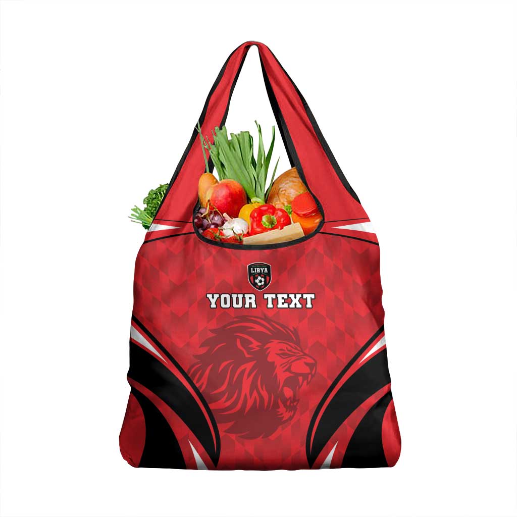 Custom Libya Football Grocery Bag Go Fursan al-Mutawasit