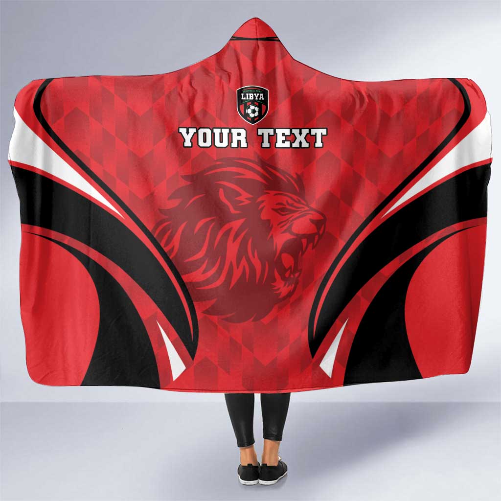 Custom Libya Football Hooded Blanket Go Fursan al-Mutawasit