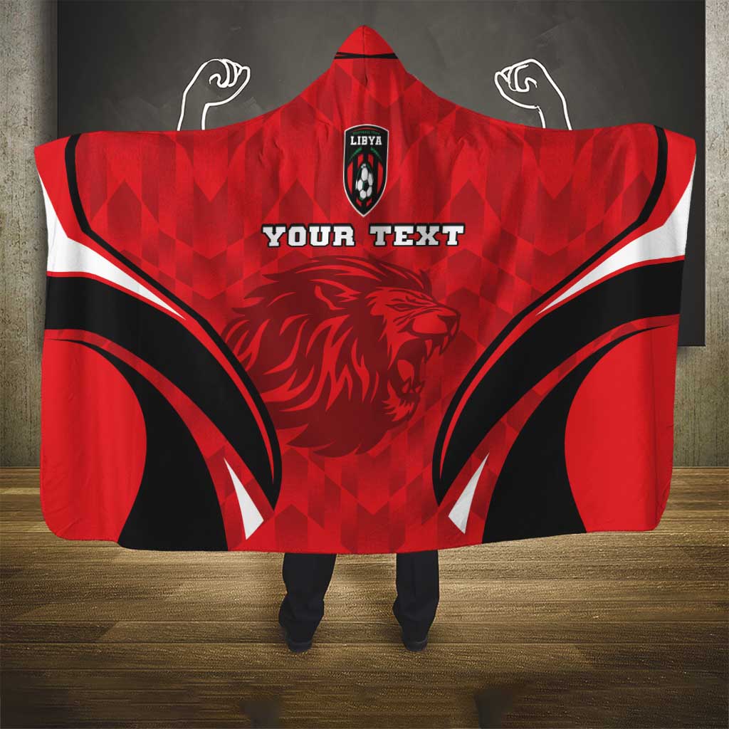 Custom Libya Football Hooded Blanket Go Fursan al-Mutawasit