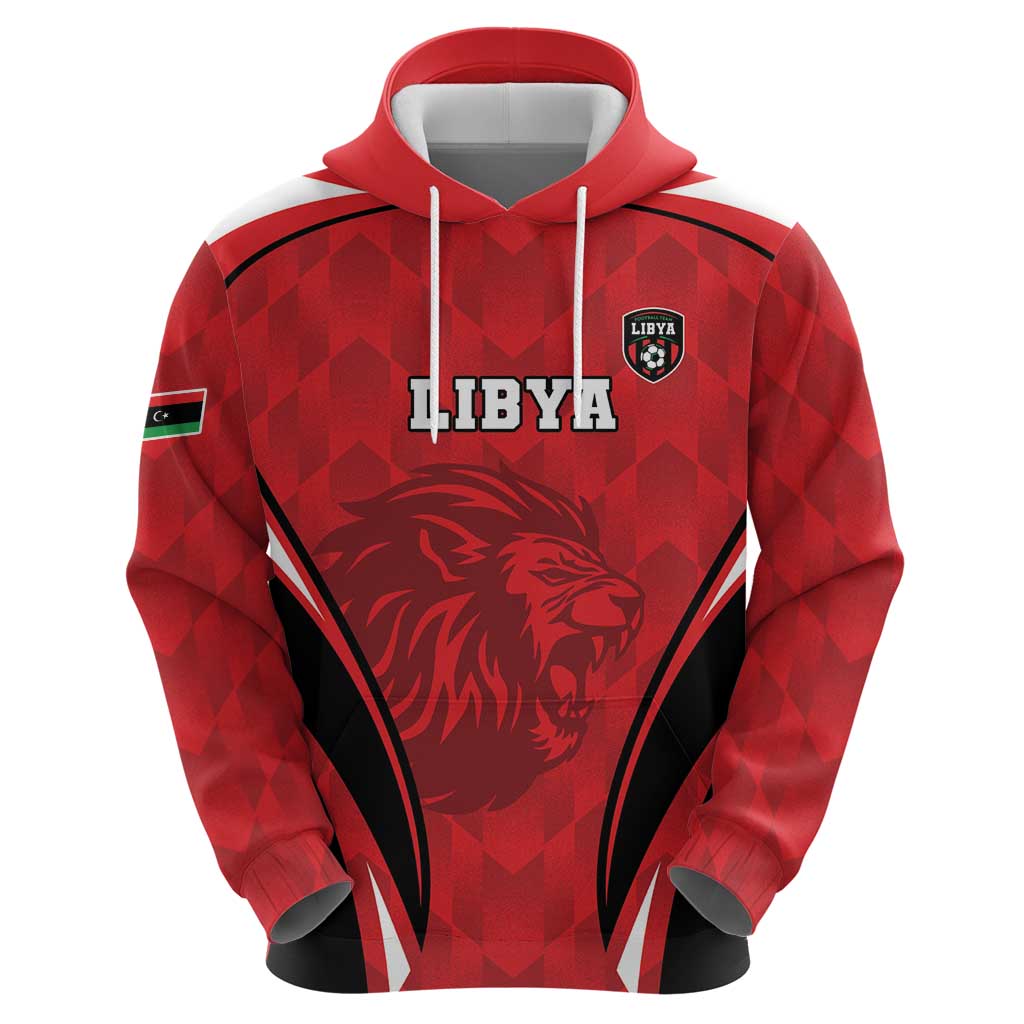 Custom Libya Football Hoodie Go Fursan al-Mutawasit - Wonder Print Shop