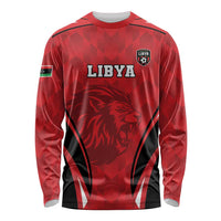 Custom Libya Football Long Sleeve Shirt Go Fursan al-Mutawasit - Wonder Print Shop