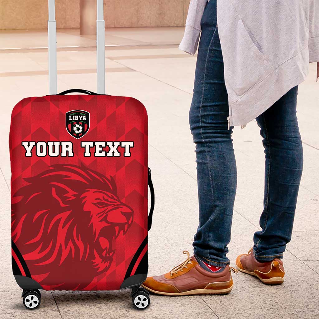 Custom Libya Football Luggage Cover Go Fursan al-Mutawasit - Wonder Print Shop