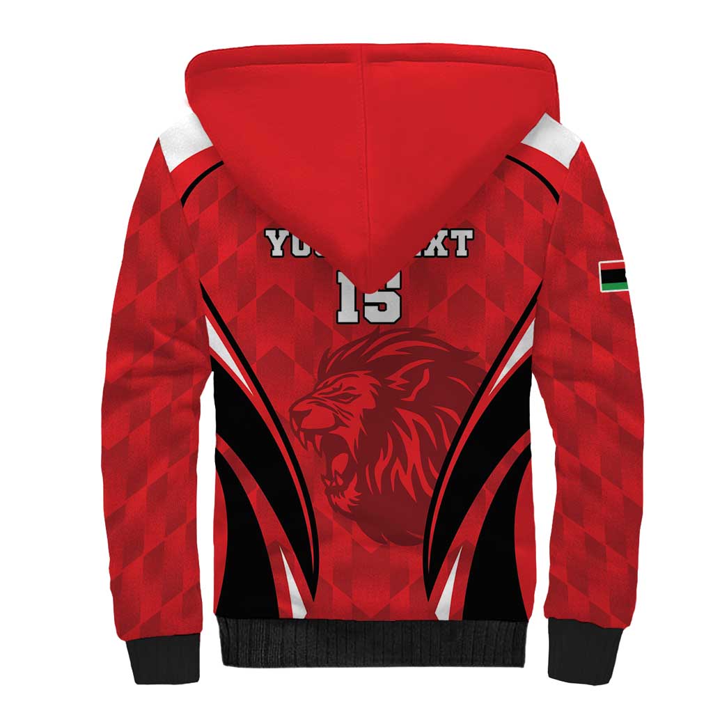 Custom Libya Football Sherpa Hoodie Go Fursan al-Mutawasit - Wonder Print Shop