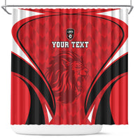Custom Libya Football Shower Curtain Go Fursan al-Mutawasit