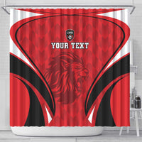 Custom Libya Football Shower Curtain Go Fursan al-Mutawasit