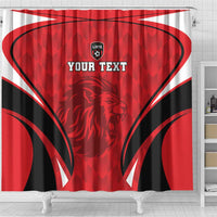 Custom Libya Football Shower Curtain Go Fursan al-Mutawasit