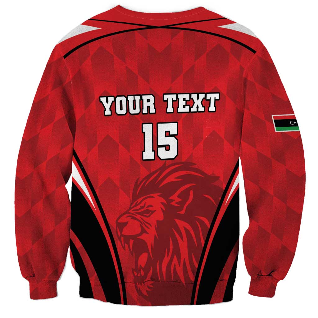 Custom Libya Football Sweatshirt Go Fursan al-Mutawasit - Wonder Print Shop