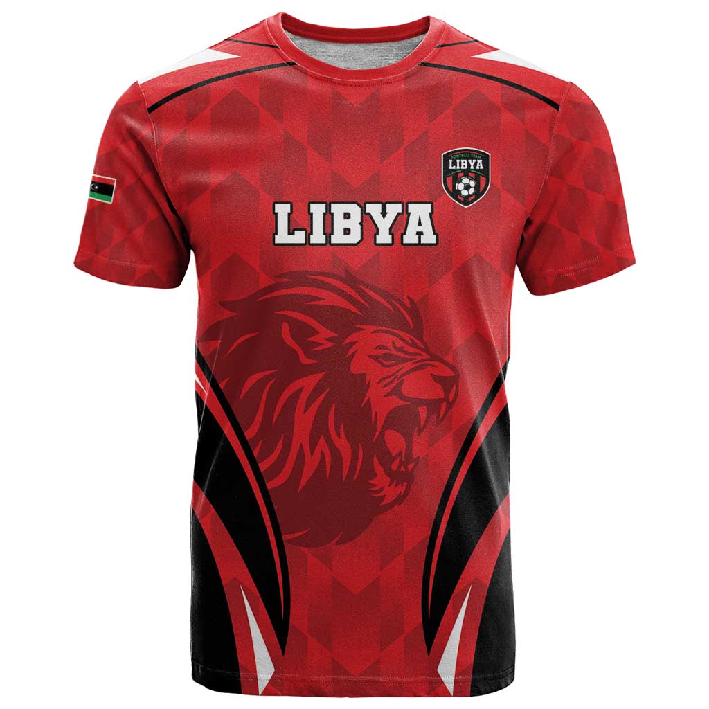 Custom Libya Football T Shirt Go Fursan al-Mutawasit - Wonder Print Shop