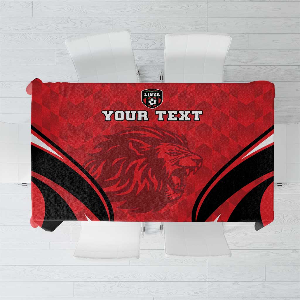 Custom Libya Football Tablecloth Go Fursan al-Mutawasit - Wonder Print Shop