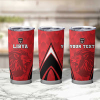 Custom Libya Football Tumbler Cup Go Fursan al-Mutawasit - Wonder Print Shop