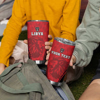 Custom Libya Football Tumbler Cup Go Fursan al-Mutawasit - Wonder Print Shop