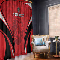 Custom Libya Football Window Curtain Go Fursan al-Mutawasit - Wonder Print Shop