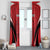 Custom Libya Football Window Curtain Go Fursan al-Mutawasit - Wonder Print Shop