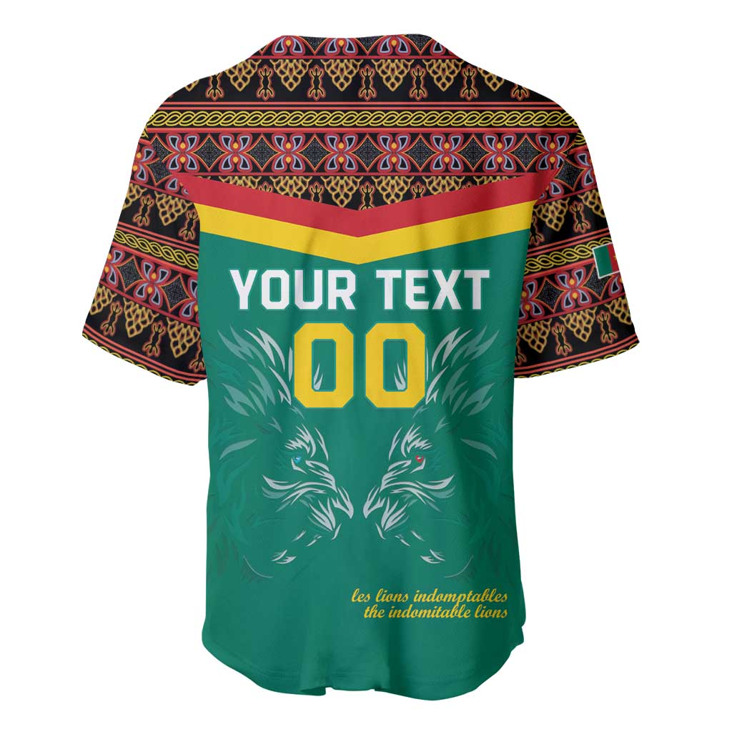 Custom Cameroon Football Baseball Jersey Go Champions - Toghu Pattern