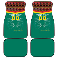 Custom Cameroon Football Car Mats Go Champions - Toghu Pattern