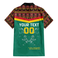 Custom Cameroon Football Family Matching Mermaid Dress and Hawaiian Shirt Go Champions - Toghu Pattern