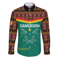 Custom Cameroon Football Family Matching Short Sleeve Bodycon Dress and Hawaiian Shirt Go Champions - Toghu Pattern