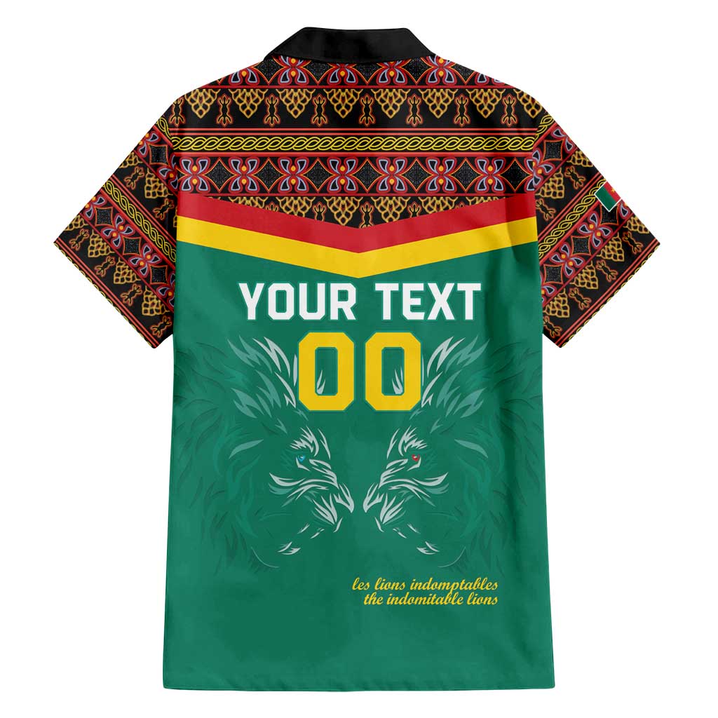 Custom Cameroon Football Family Matching Summer Maxi Dress and Hawaiian Shirt Go Champions - Toghu Pattern