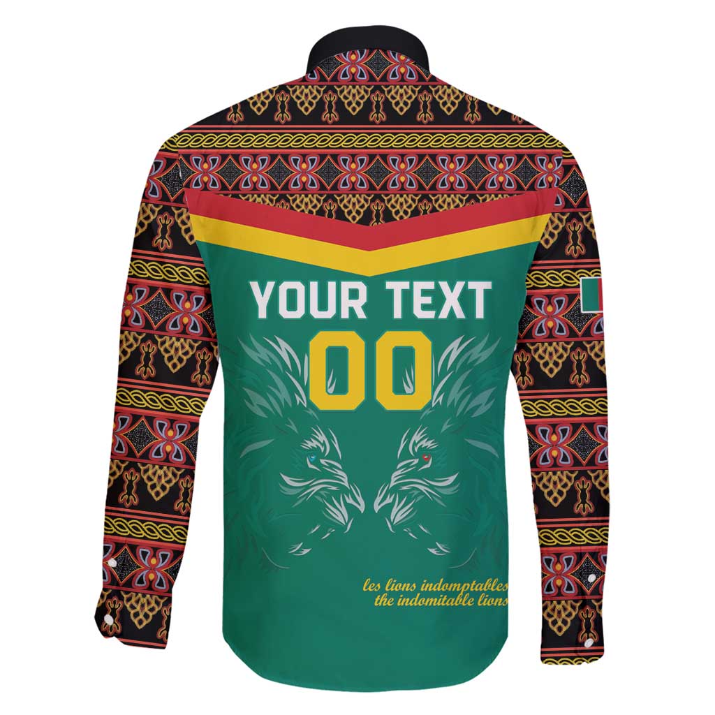 Custom Cameroon Football Family Matching Summer Maxi Dress and Hawaiian Shirt Go Champions - Toghu Pattern
