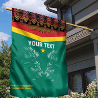 Custom Cameroon Football Garden Flag Go Champions - Toghu Pattern