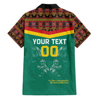 Custom Cameroon Football Hawaiian Shirt Go Champions - Toghu Pattern