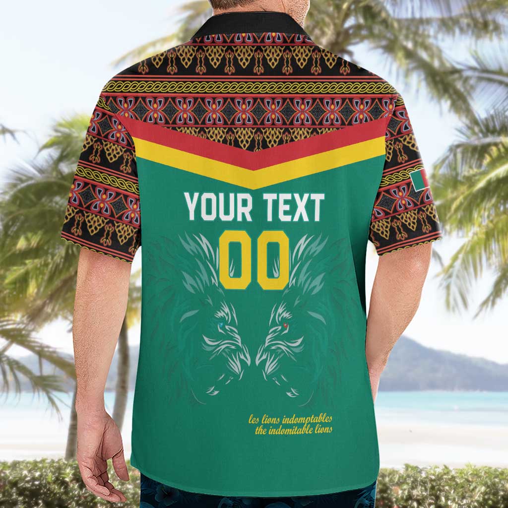 Custom Cameroon Football Hawaiian Shirt Go Champions - Toghu Pattern