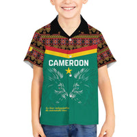 Custom Cameroon Football Hawaiian Shirt Go Champions - Toghu Pattern