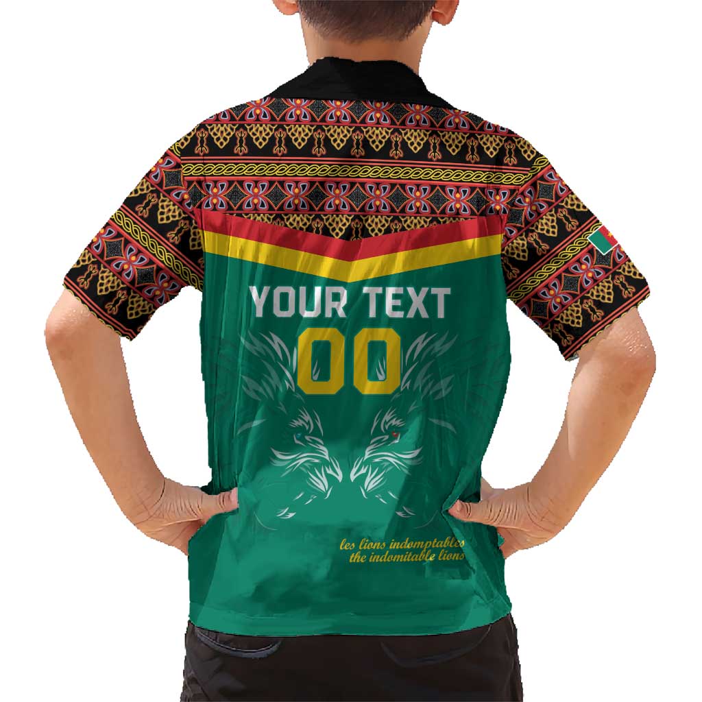 Custom Cameroon Football Hawaiian Shirt Go Champions - Toghu Pattern