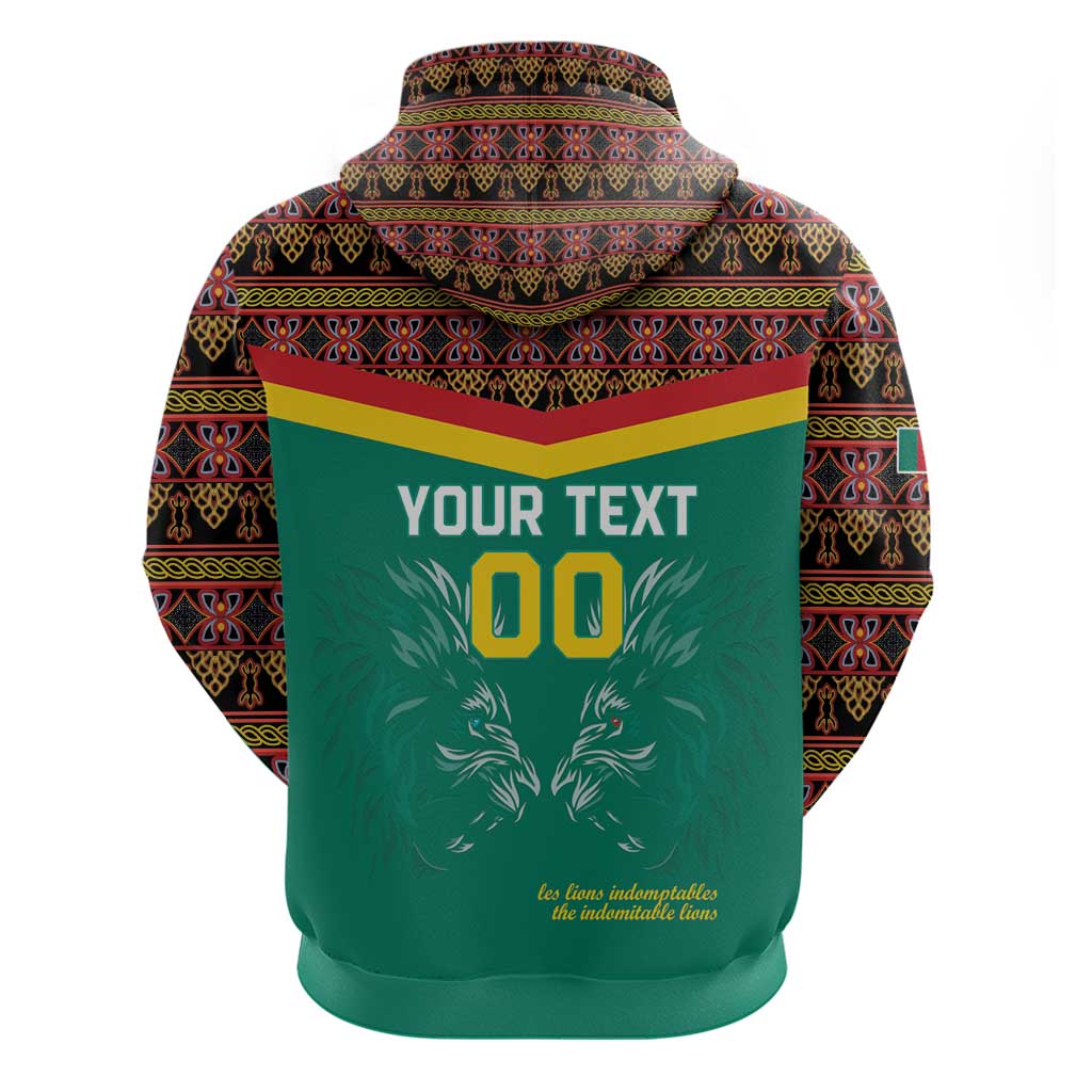 Custom Cameroon Football Hoodie Go Champions - Toghu Pattern
