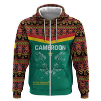 Custom Cameroon Football Hoodie Go Champions - Toghu Pattern