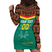 Custom Cameroon Football Hoodie Dress Go Champions - Toghu Pattern