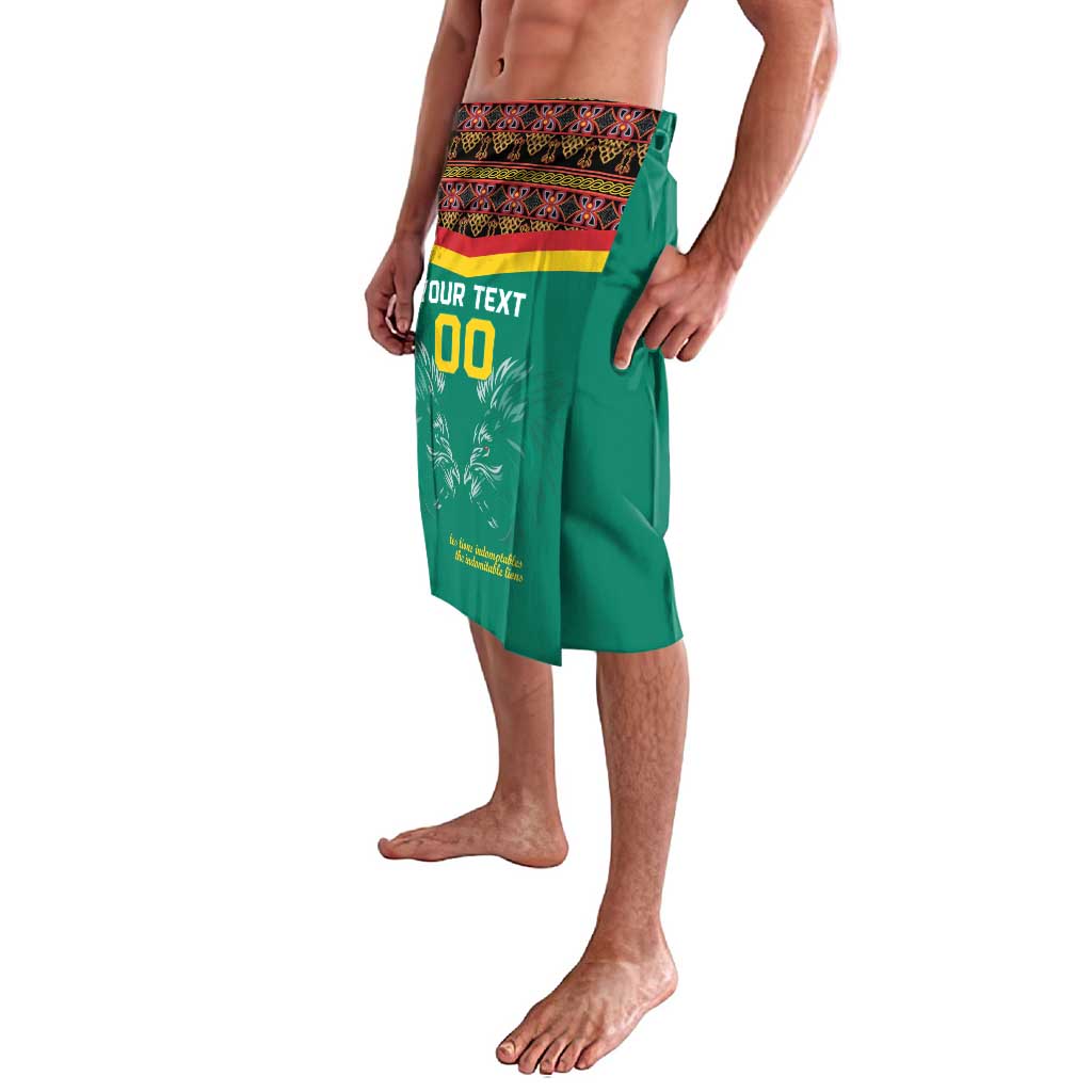 Custom Cameroon Football Lavalava Go Champions - Toghu Pattern