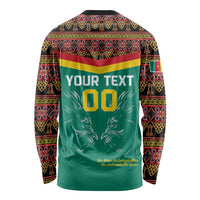 Custom Cameroon Football Long Sleeve Shirt Go Champions - Toghu Pattern