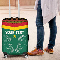 Custom Cameroon Football Luggage Cover Go Champions - Toghu Pattern