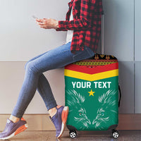 Custom Cameroon Football Luggage Cover Go Champions - Toghu Pattern