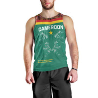 Custom Cameroon Football Men Tank Top Go Champions - Toghu Pattern