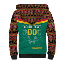 Custom Cameroon Football Sherpa Hoodie Go Champions - Toghu Pattern
