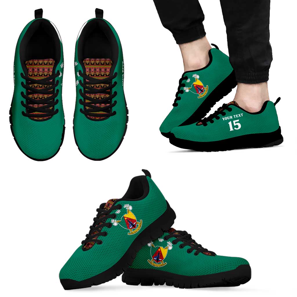Custom Cameroon Football Sneakers Go Champions - Toghu Pattern