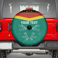 Custom Cameroon Football Spare Tire Cover Go Champions - Toghu Pattern
