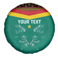 Custom Cameroon Football Spare Tire Cover Go Champions - Toghu Pattern