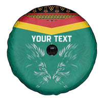 Custom Cameroon Football Spare Tire Cover Go Champions - Toghu Pattern