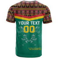 Custom Cameroon Football T Shirt Go Champions - Toghu Pattern