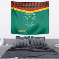 Custom Cameroon Football Tapestry Go Champions - Toghu Pattern