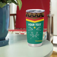 Custom Cameroon Football Tumbler Cup Go Champions - Toghu Pattern