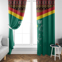 Custom Cameroon Football Window Curtain Go Champions - Toghu Pattern