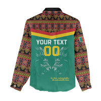 Custom Cameroon Football Women Casual Shirt Go Champions - Toghu Pattern